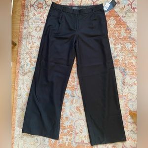 Pendleton Women's Wool Wide Leg Dress Pants NWT Black Size 12P